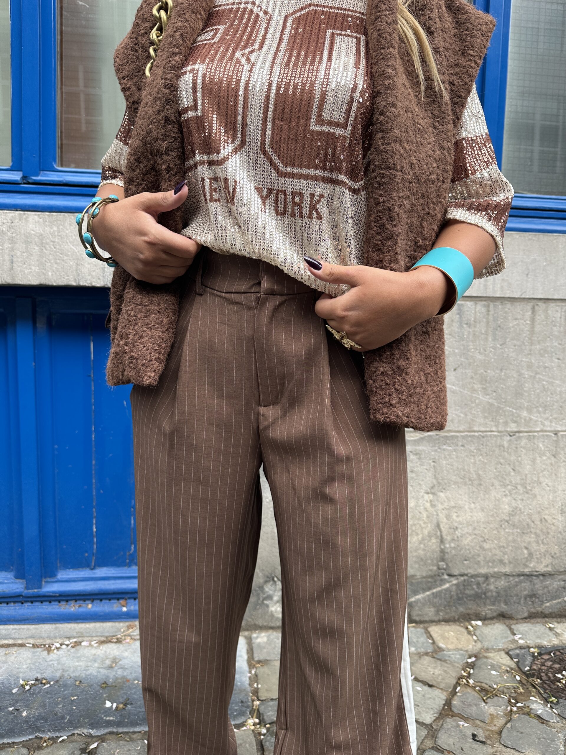 T-shirt Cindy marron