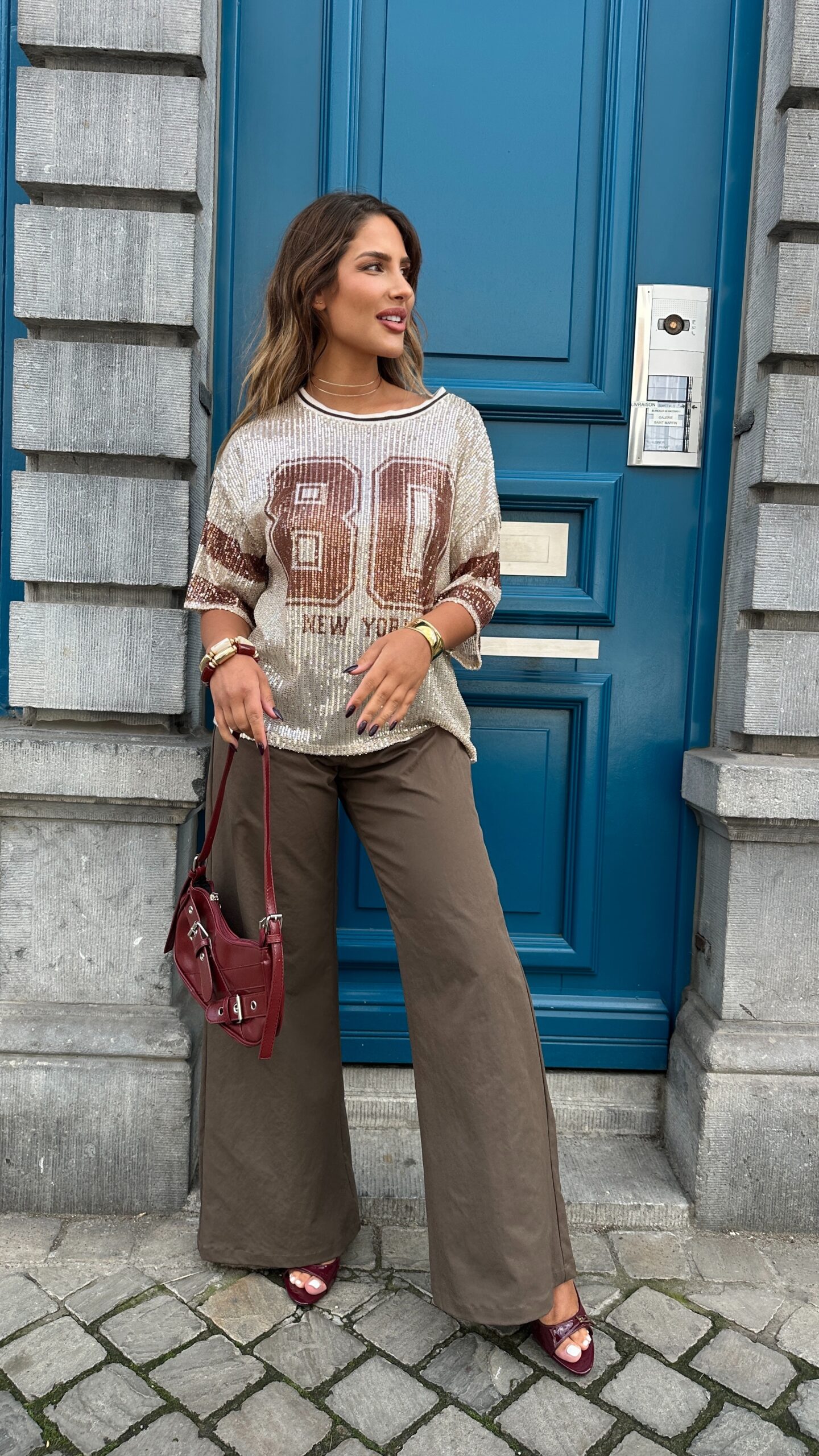 T-shirt Cindy marron – Image 6