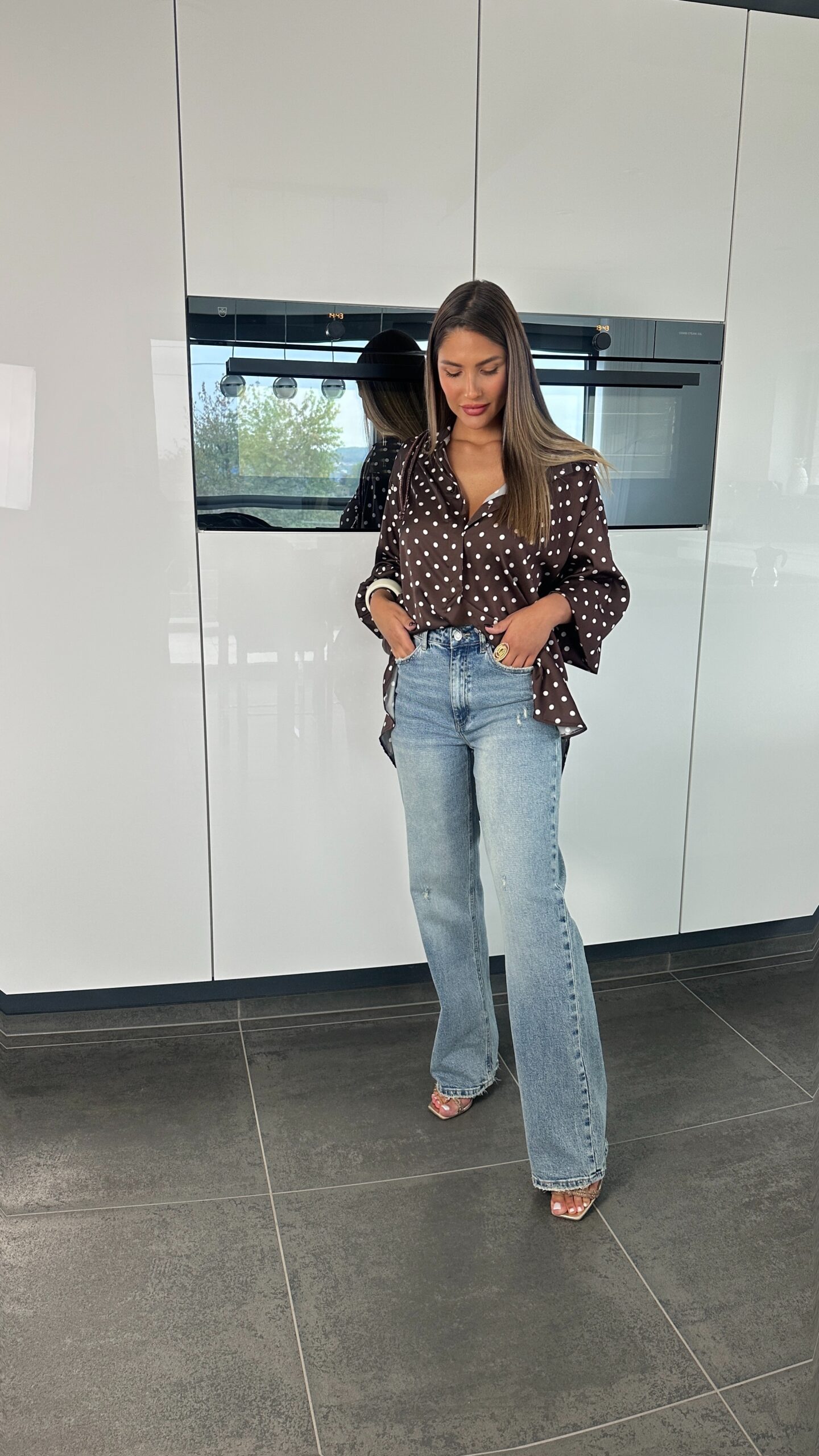 Chemisier Andy marron – Image 5