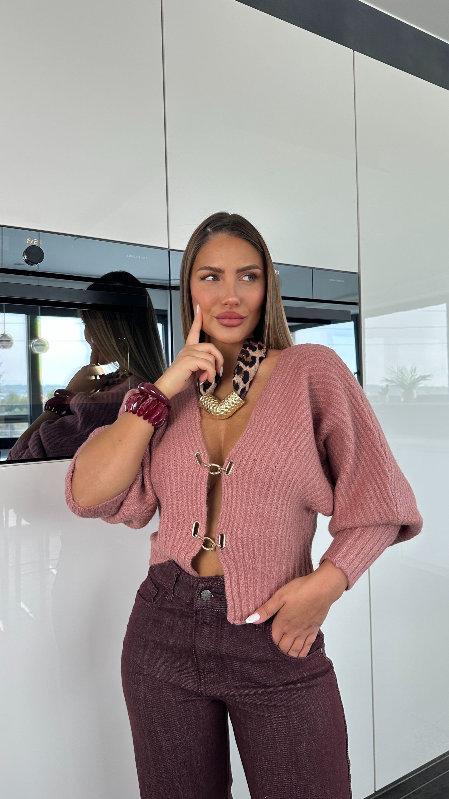 Pull Ysia vieux rose