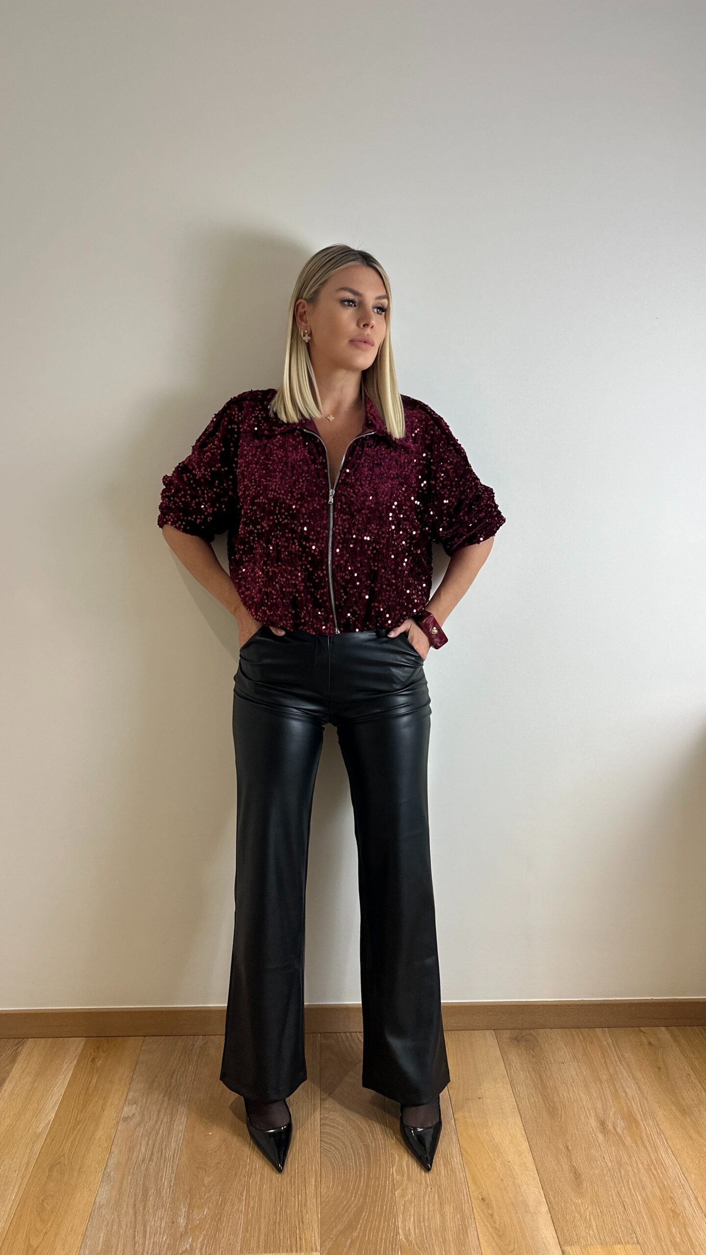 Veste Loriana bordeaux – Image 10