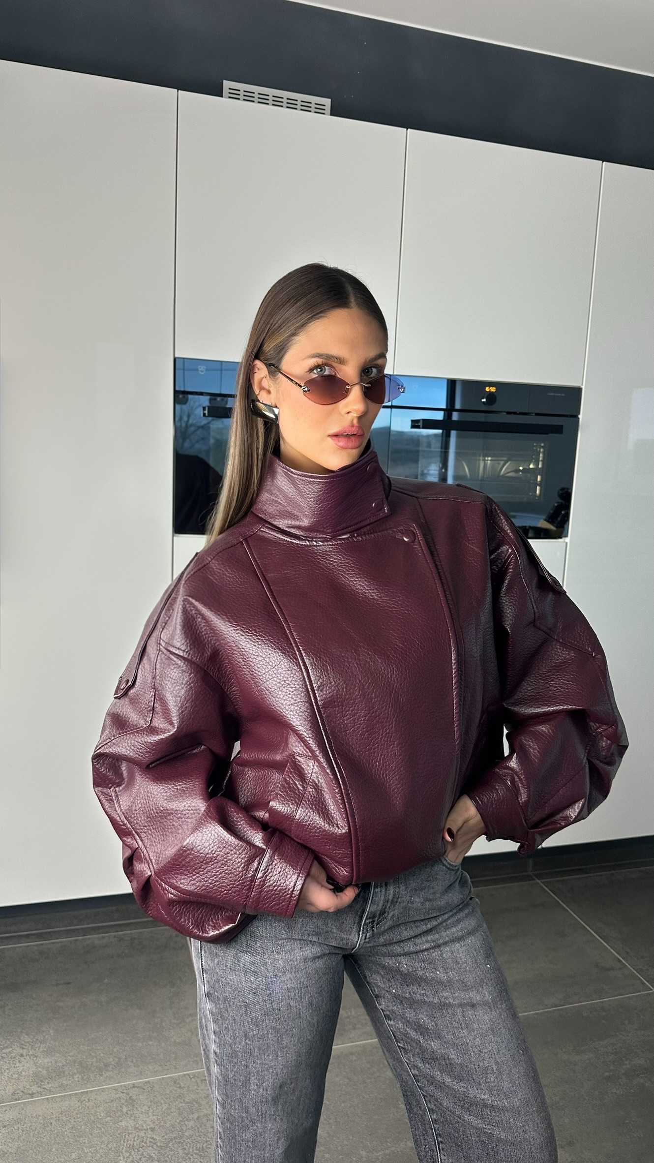 Veste Zara bordeaux – Image 2