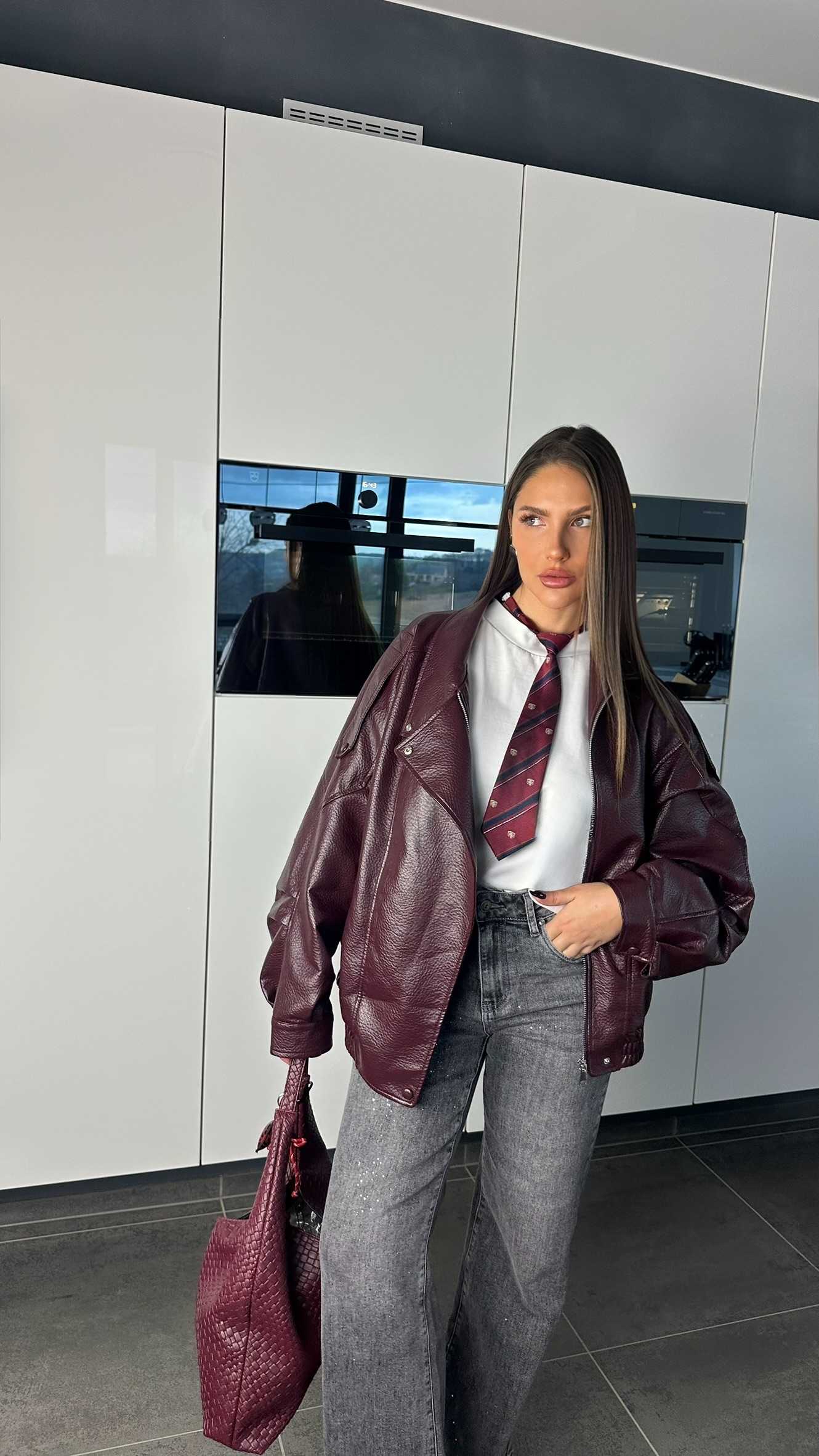 Veste Zara bordeaux
