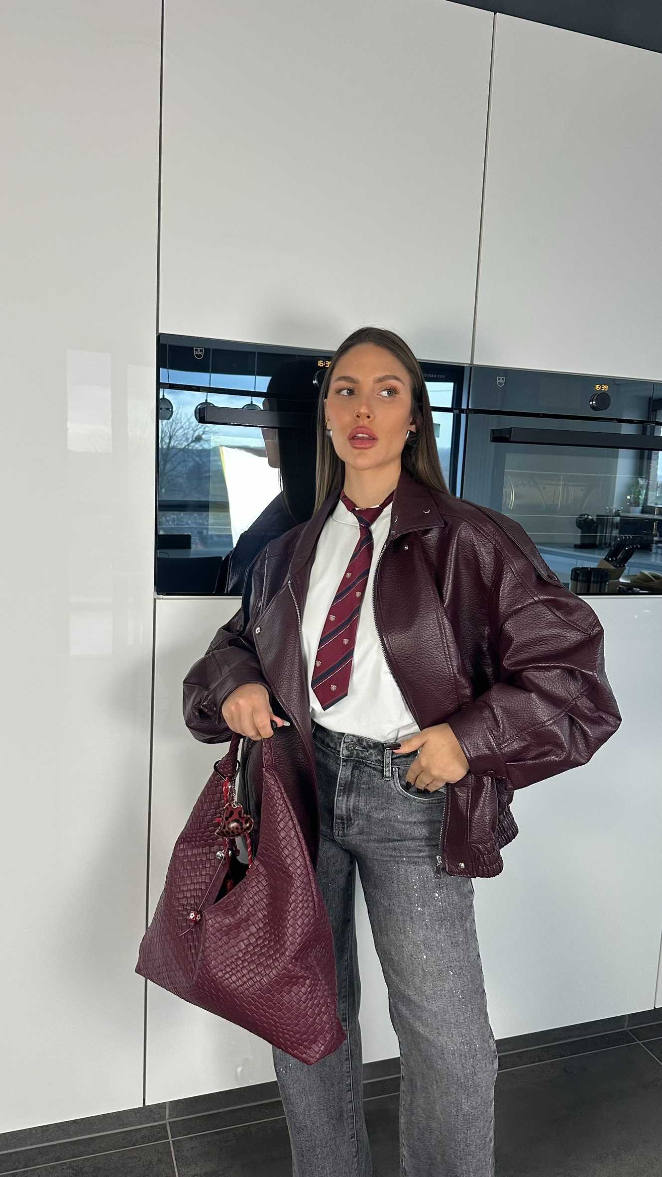 Veste Zara bordeaux – Image 5